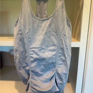 Athleta Light Gray & Charcoal Gray (2) Women's Tank Tops